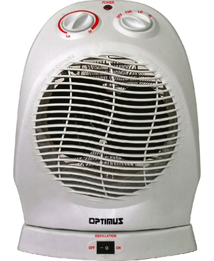 Optimus H-1382 Portable Oscillating Fan Heater with Thermostat & Reviews - Wellness  - Bed & Bath - Macy's