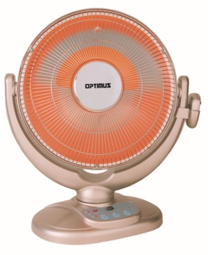 Optimus H-4438 14" Oscil Dish Heater with Remote Control and Overheat Thermostat Home