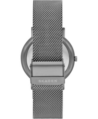 Men's Signatur Gunmetal Stainless Steel Mesh Bracelet Watch 40mm 