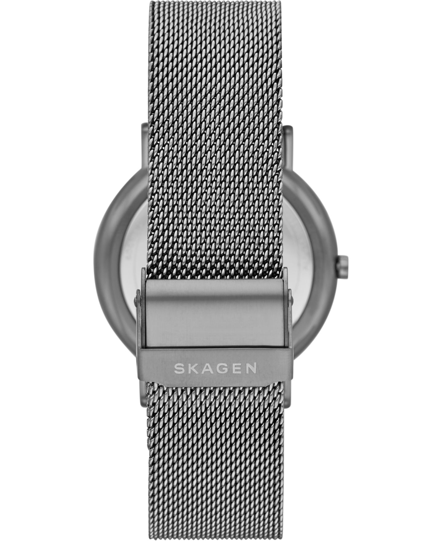 Мужские часы Skagen Signatur Gunmetal Stainless Steel Mesh Bracelet Watch 40mm — фото 3