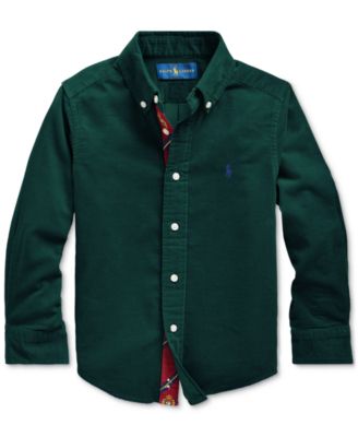 ralph lauren corduroy shirt green