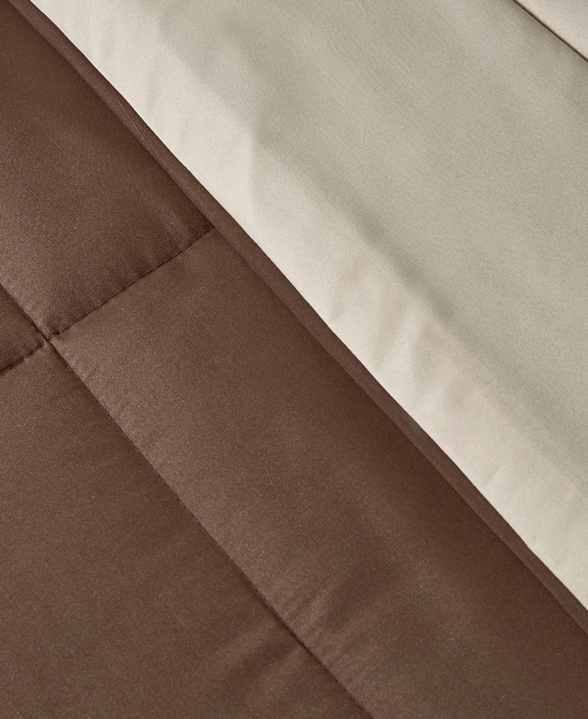Royal Luxe Reversible Down Alternative Comforter, Full/queen, Exclusively At Macy's In Chocolate,khaki