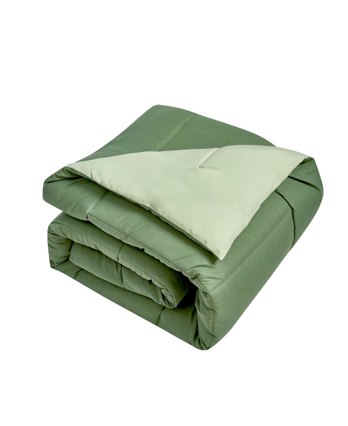 Royal Luxe Reversible Down Alternative Comforter, Twin, Exclusively At Macy's In Olive,sage