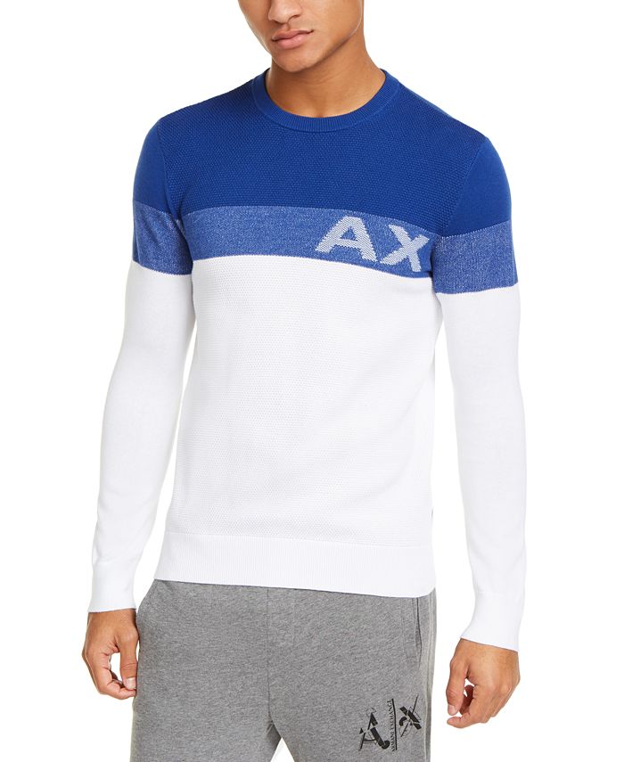 Armani exchange sales logo sweater