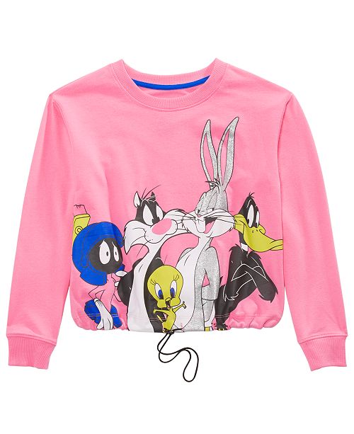 Looney Tunes Big Girls Drawstring Shirt Reviews Shirts Tops