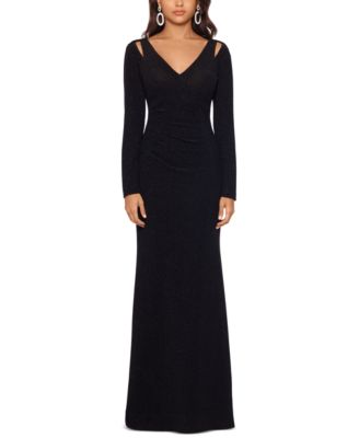 macy's black gowns