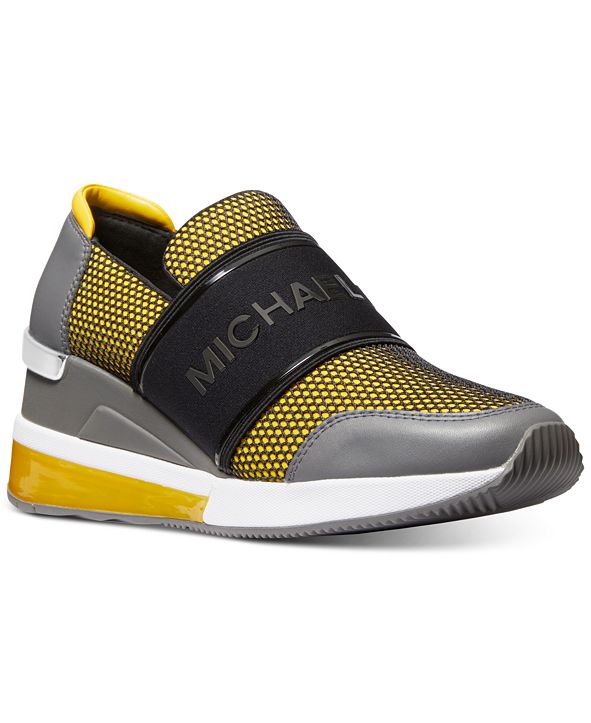 felix canvas and leather trainer