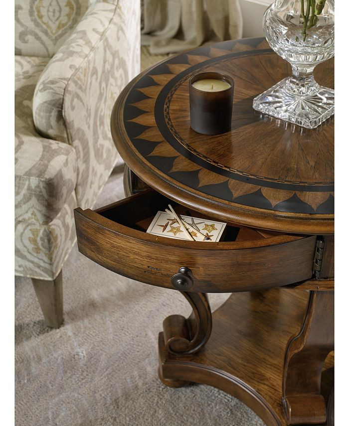 Hooker Furniture Archivist Round Accent End Table Macy's