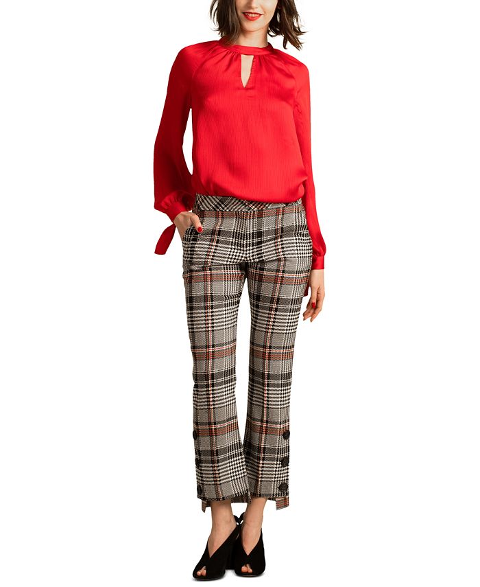 Trina turk clearance plaid pants