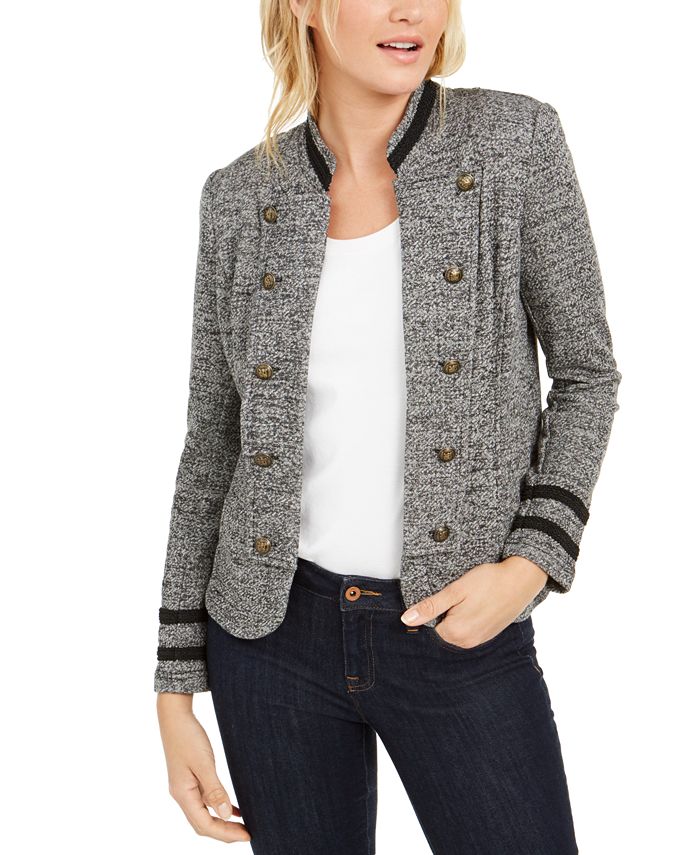 strubehoved Smil Faderlig Tommy Hilfiger Women's Military Band Jacket - Macy's
