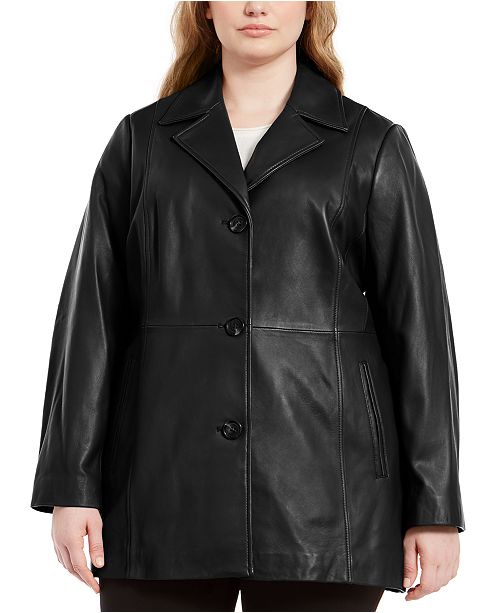 Anne Klein Plus Size Leather Jacket Reviews Coats Plus Sizes