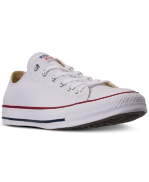 Converse Men's Chuck Taylor All Star High Street Low Casual Sneakers From Finish Line In White/red/blue