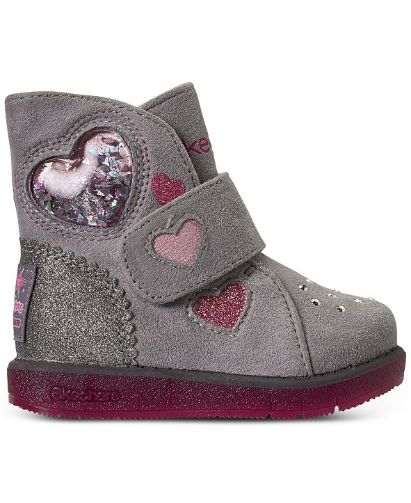 Skechers Toddler Girls Twinkle Toes Glitzy Glam Cozy Sweetheart Stay
