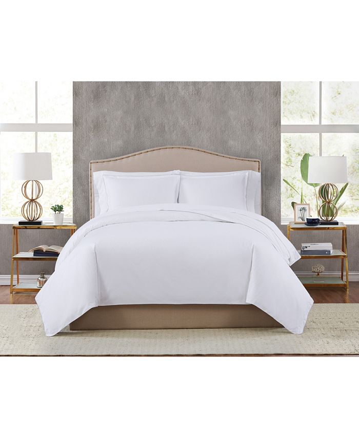 Charisma 400TC Percale Cotton King Duvet Set Macy's