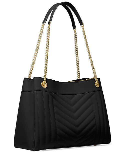 Michael Kors Susan Quilted Shoulder Bag & Reviews - Handbags ...