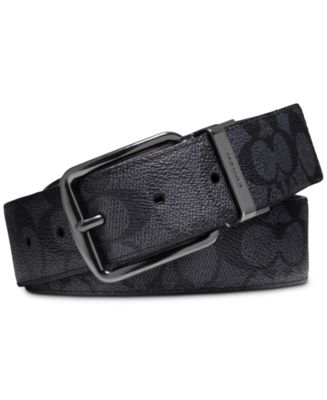 COACH Men's Reversible Leather Belt - Macy's