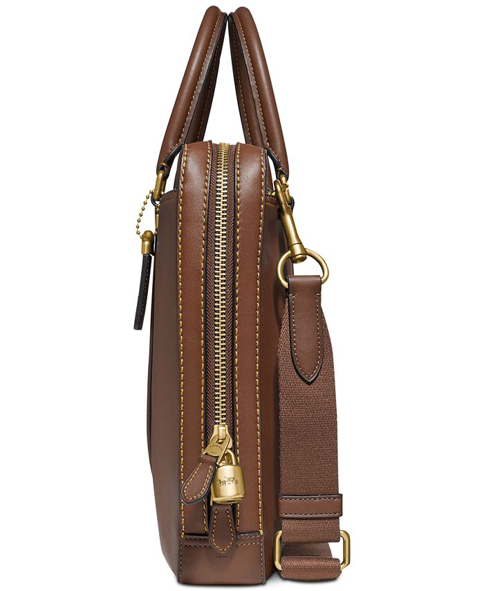 COACH Metropolitan Slim Leather Briefcase Macy's