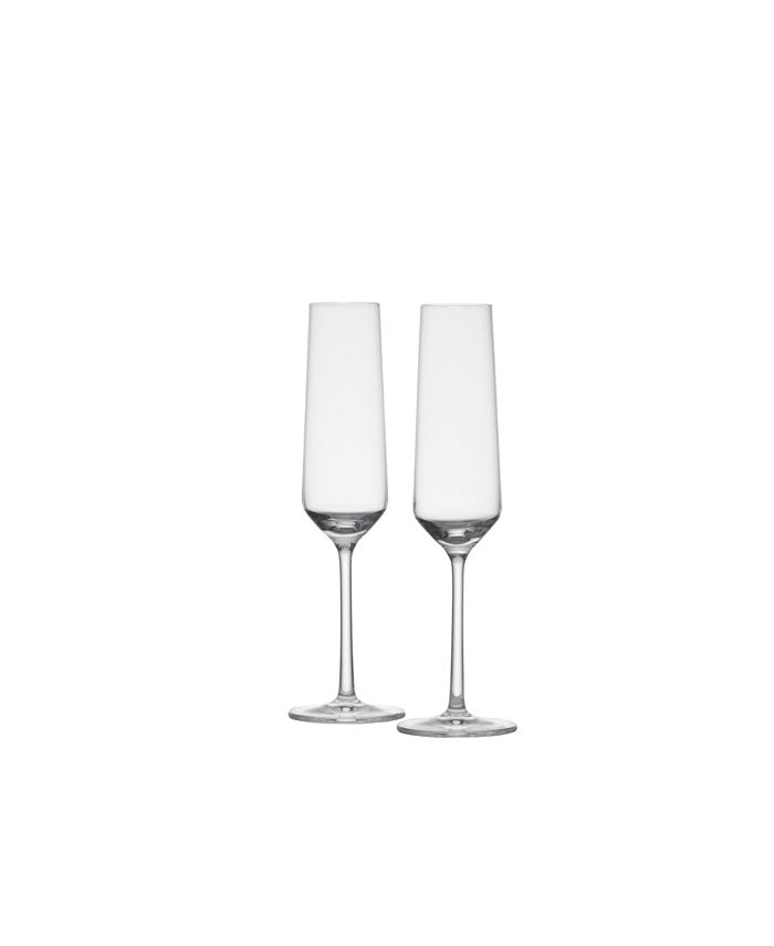 roestvrij accent diagonaal Schott Zwiesel Tritan Pure Champagne Flute 7.1oz - Set of 2 & Reviews -  Glassware & Drinkware - Dining - Macy's