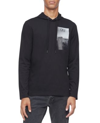 Calvin Klein Jeans - Men's Cityscape Logo Graphic Hooded T-Shirt