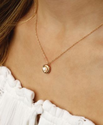 love knot pearl necklace