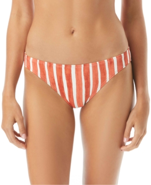 image of Vince Camuto Hammock Striped Bikini Bottoms Women-s Swimsuit