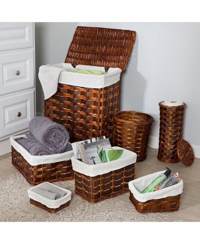Honey Can Do 7Piece Wicker Hamper & Basket Set Macy's