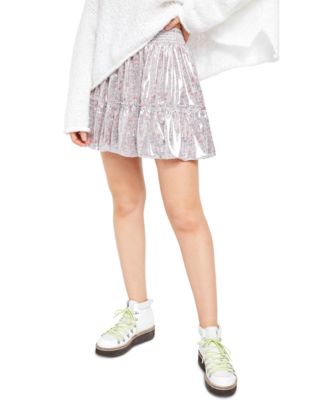 Free People - In A Bubble Printed Tiered Skirt