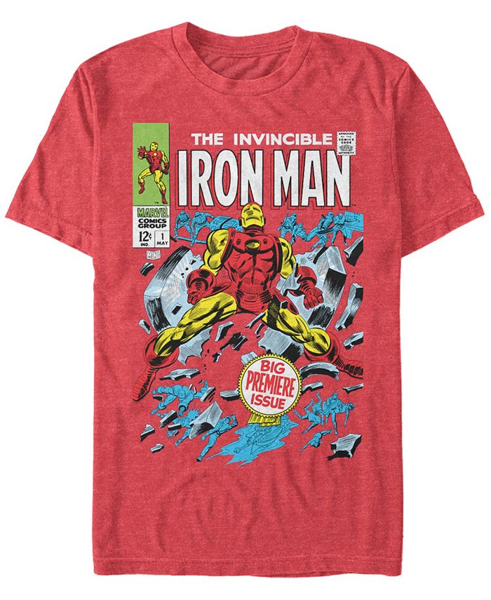 Marvel Universe Homme Invincible Iron Man Distressed Issue One T-Shirt
