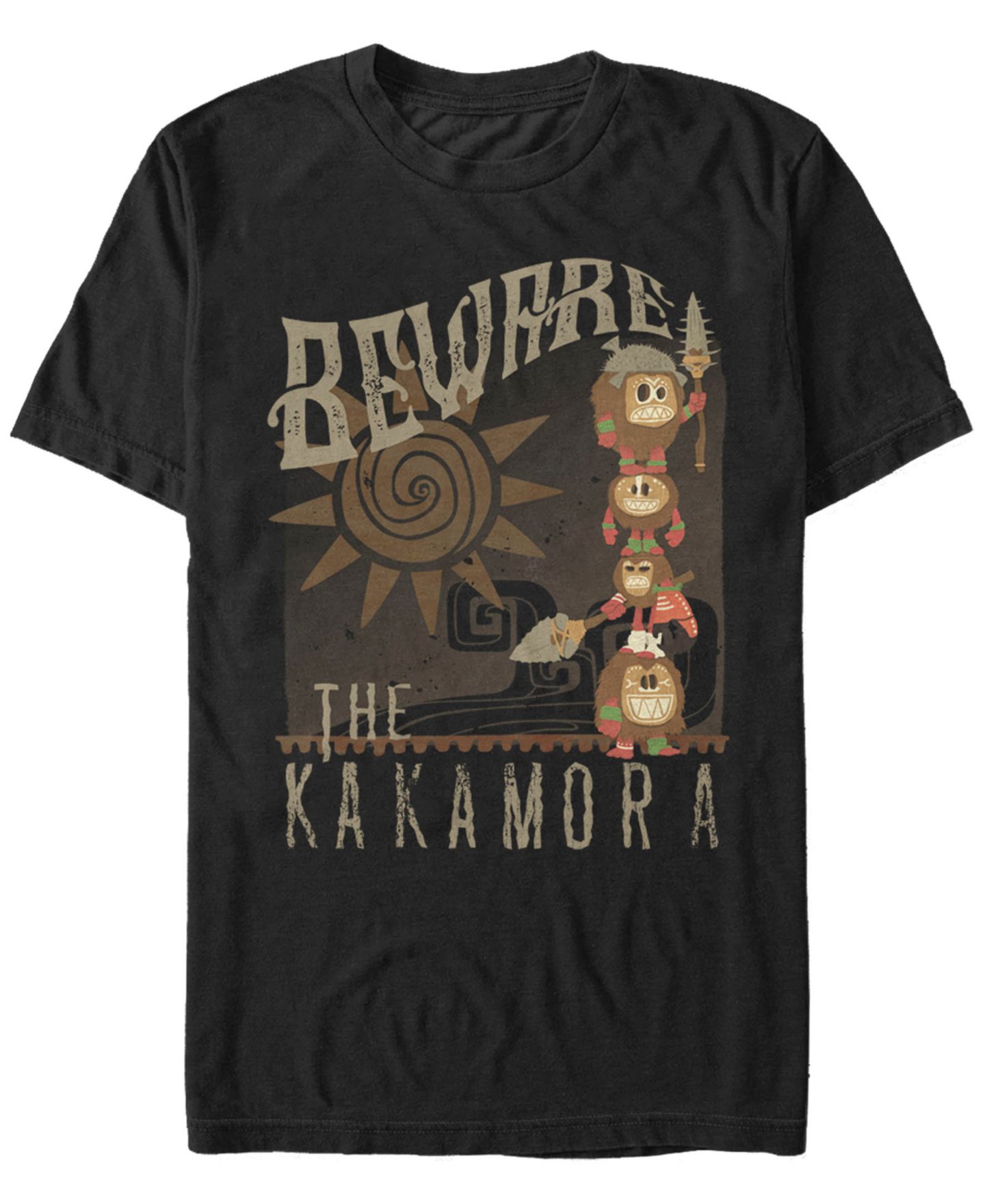 Мужская футболка Fifth Sun Disney Moana Beware of the Kakamora, Short Sleeve, цвет: Чёрный — фото 1
