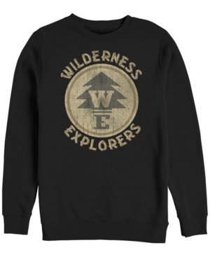 Disney Pixar Men's Up Wilderness Explorer Badge Crewneck Fleece