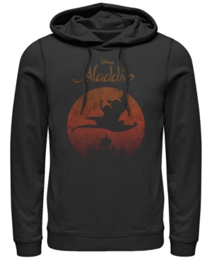 Disney Men's Aladdin Jasmine Silouhette Over Agrabah Pullover Hoodie