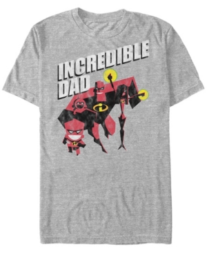 Disney Pixar Men's Incredible Dad and Kids Short Sleeve T-Shirt