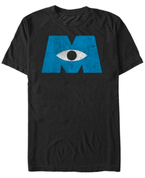 Disney Pixar Men's Monsters Inc Eye Logo Short Sleeve T-Shirt