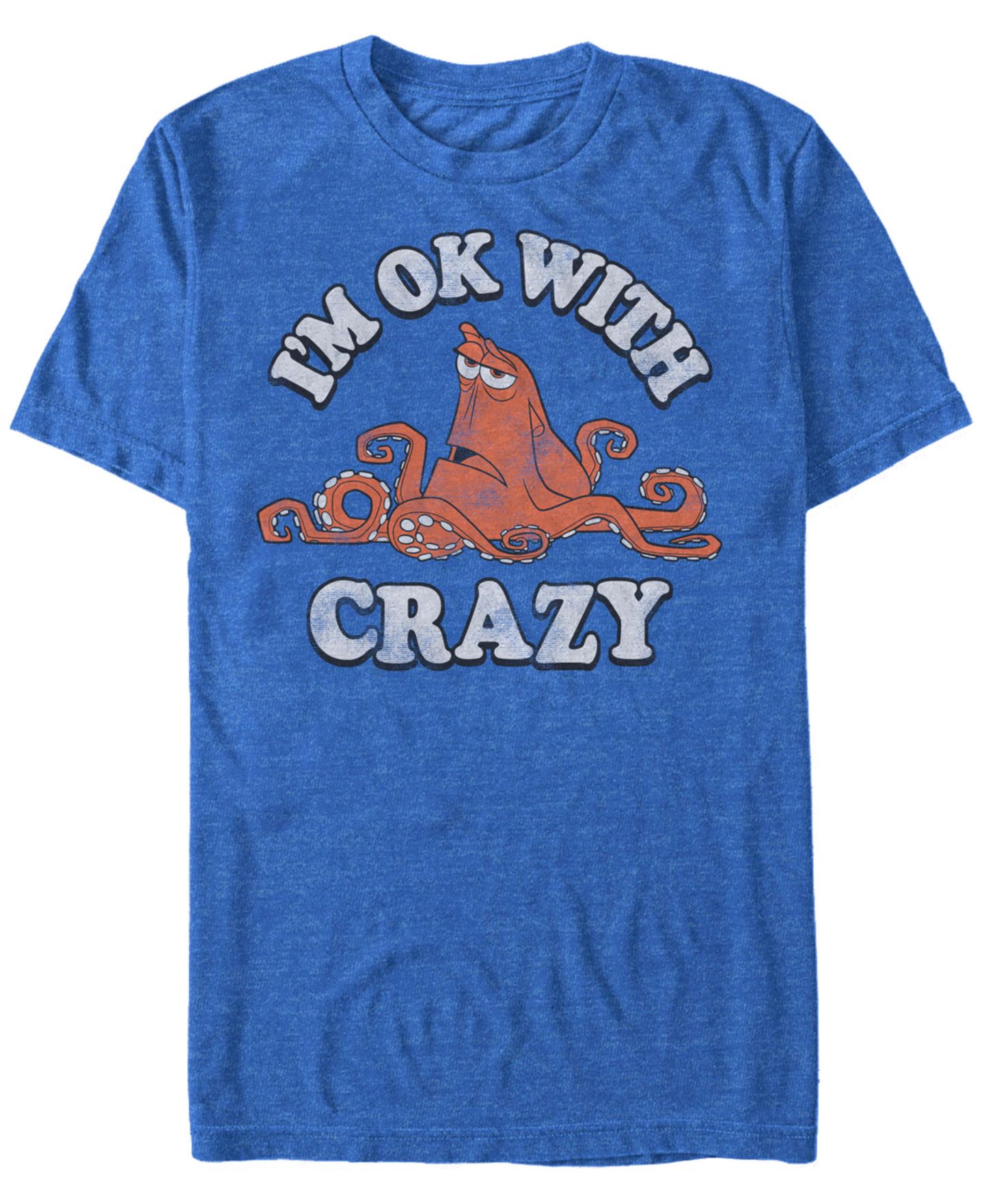 Мужская футболка Fifth Sun Disney Finding Dory Hank Ok with Crazy, Short Sleeve, цвет: Королевский синий — фото 1