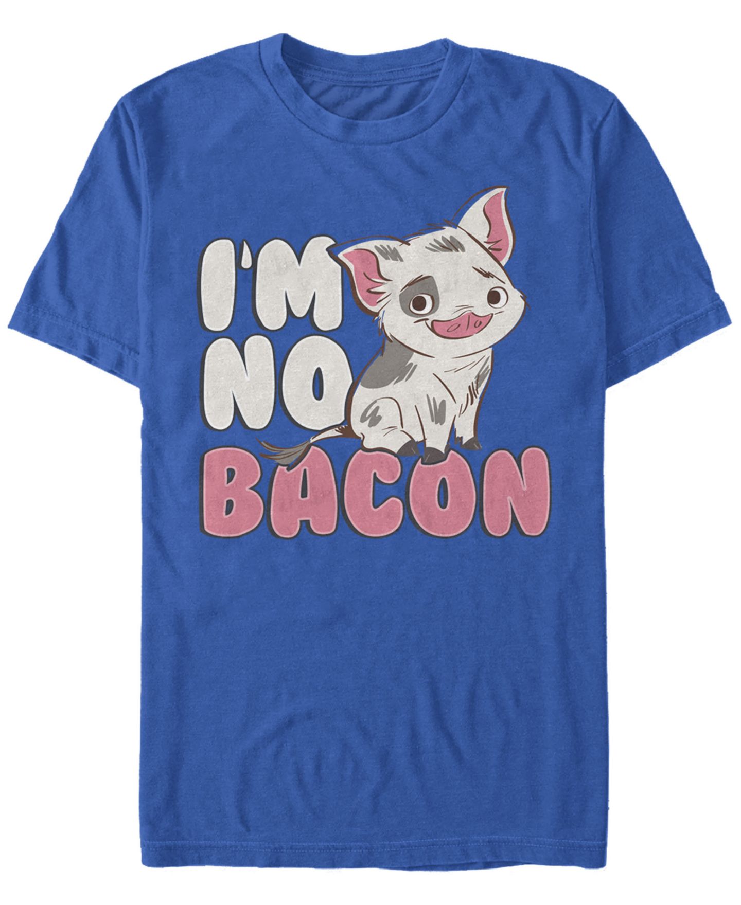 Мужская футболка Fifth Sun Disney Moana Pua Cute I'm No Bacon, Short Sleeve, цвет: Королевский синий — фото 1