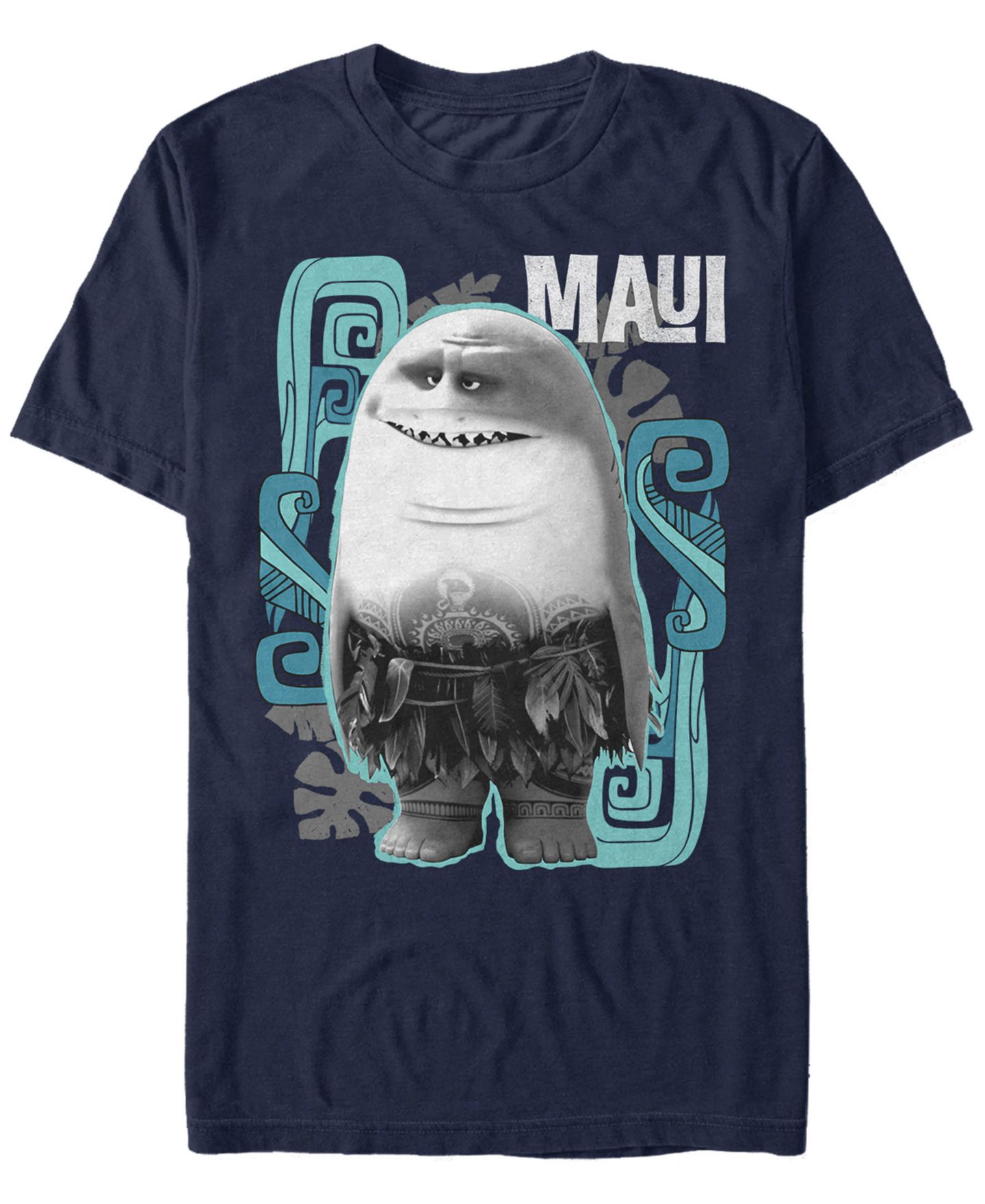 Мужская футболка Fifth Sun Disney Moana Maui Shark, Short Sleeve, цвет: Тёмно-синий — фото 1