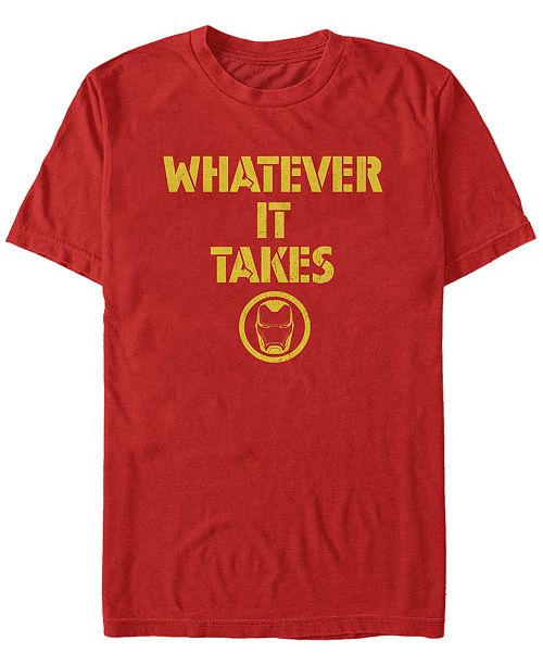 Marvel Men S Avengers Endgame Whatever It Takes Iron Man Logo Short Sleeve T Shirt Reviews T Shirts Men Macy S