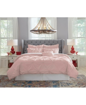 Pointehaven Knotted Pintuck Full Comforter Set Bedding