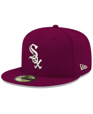 purple white sox fitted