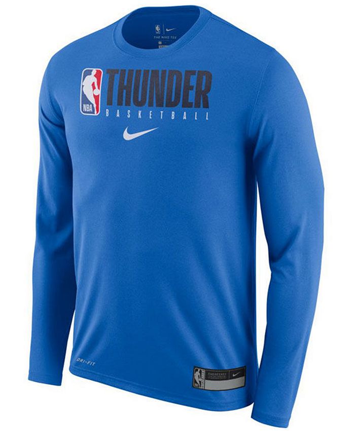 Nike Men s Oklahoma City Thunder Team Practice Long Sleeve T Shirt