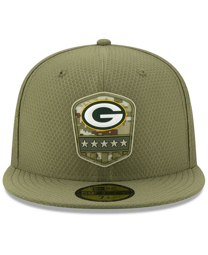 Lids New Era Green Bay Packers On-Field Salute To Service 59FIFTY ...