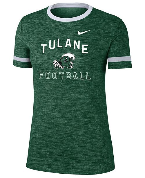 Nike Women S Tulane Green Wave Slub Fan Ringer T Shirt Reviews