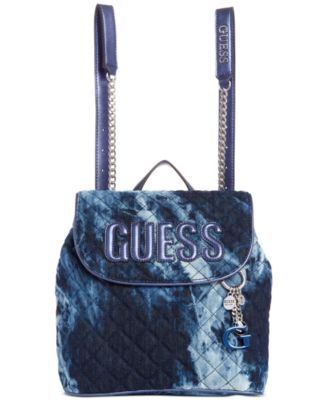 guess backpack blue