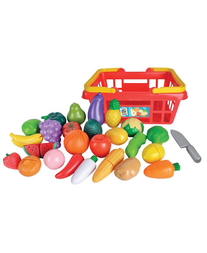 Toy fruits 2025 and vegetables basket
