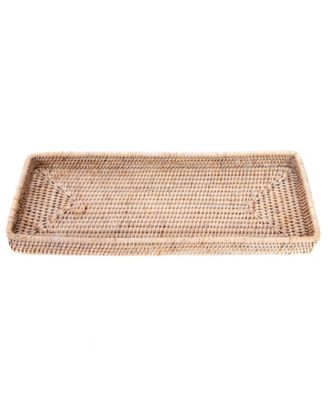 Artifacts Trading Company Rattan Rectangular Vanity Tray.