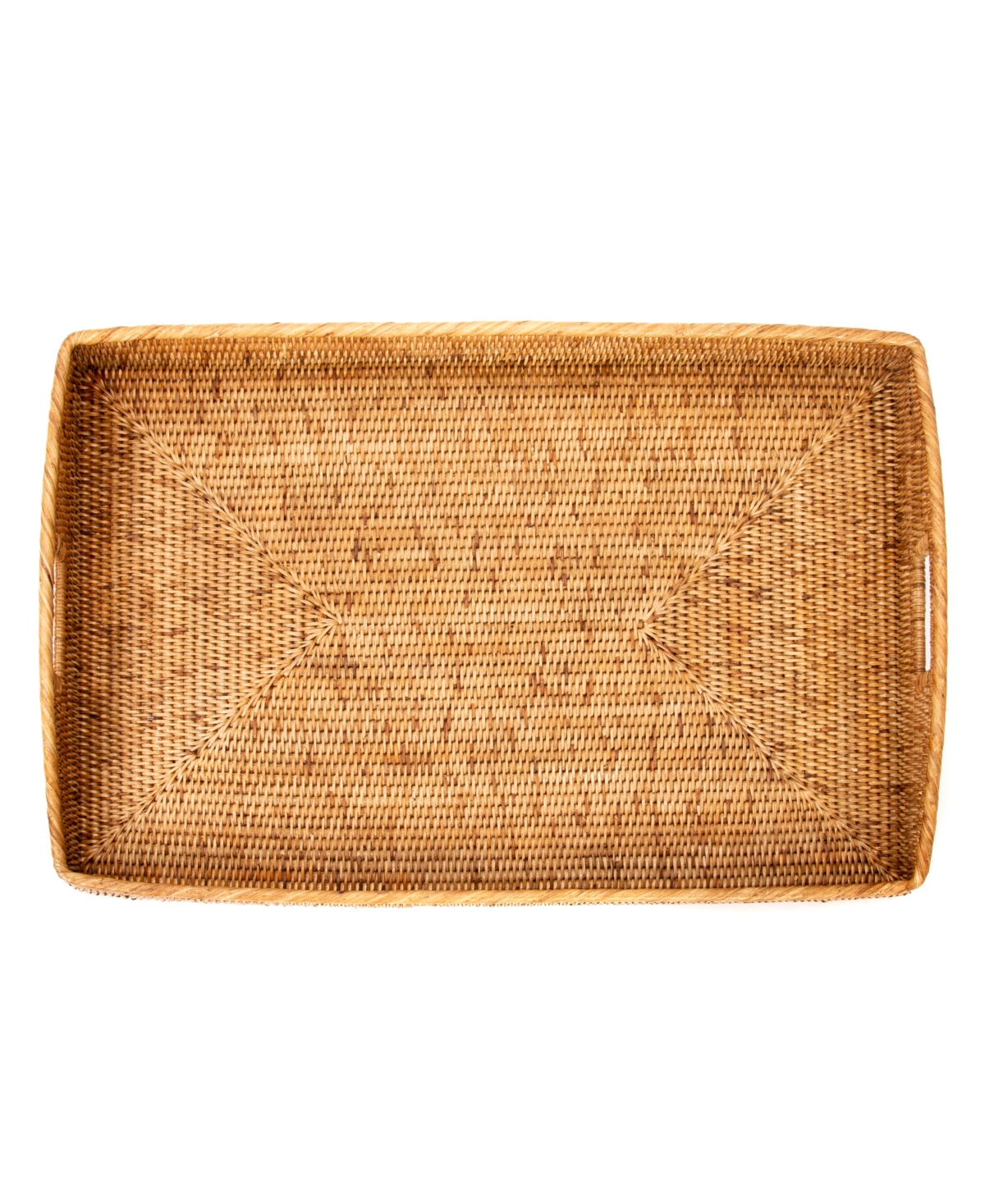 Artifacts Trading Company Artifacts Rattan Rectangular Tray High Handles