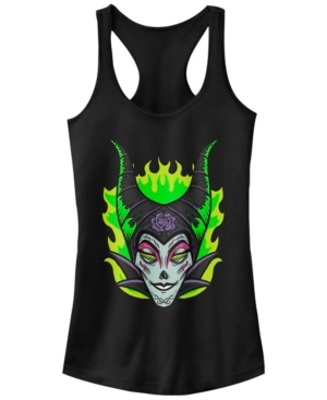 Fifth Sun Disney Juniors Sleeping Beauty Maleficent Sugar Skull Racerback Tank Top