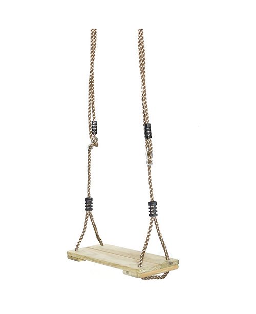 Playberg Outdoor Wooden Tree Swing With Hanging Ropes Reviews