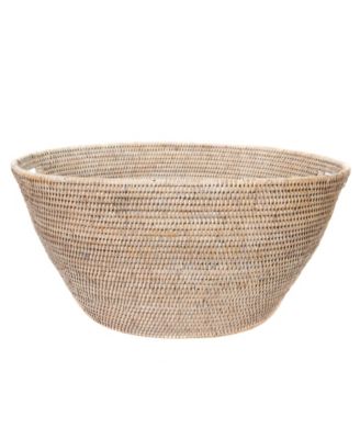 Artifacts Trading Company Rattan Laundry Basket with Cutout Handles