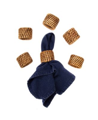 6-Piece Oval Napkin Ring Set